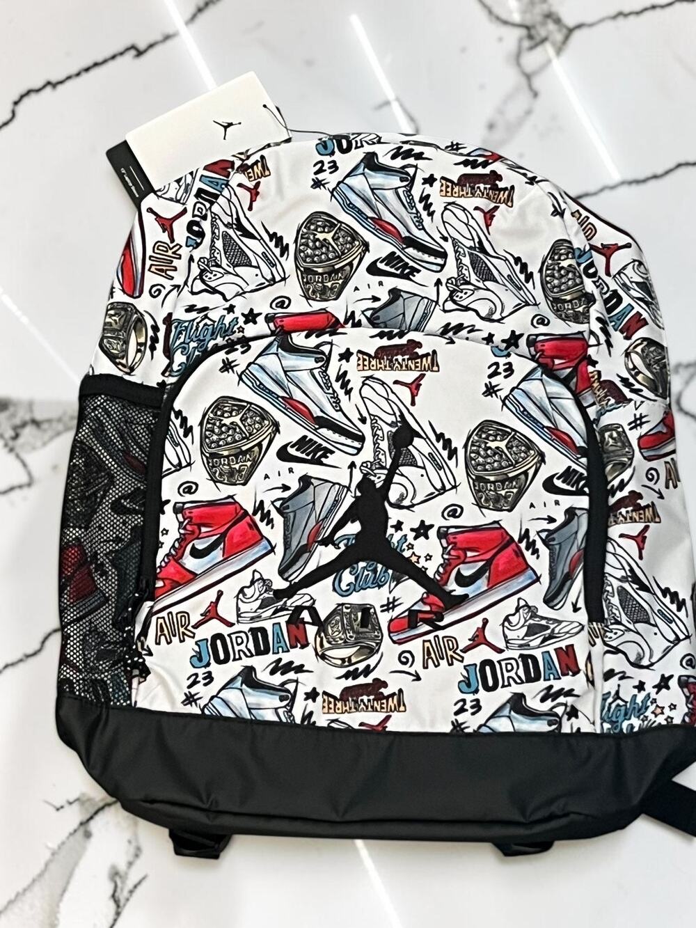 Jordan Air Backpack Pencil Case Set All Over Sneaker Print Jumpman NWT